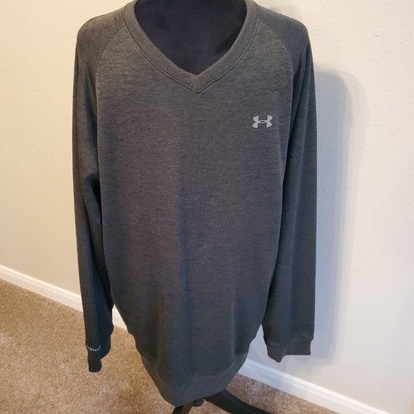 Under Amour men's V-neck long sleeves sweater 100% polyester Size 2XL. - Picture 5 of 11